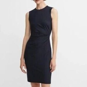 Theory Jorainna Sheath Dress in Sea Blue Sleeveless Knew Length Dress Size 12